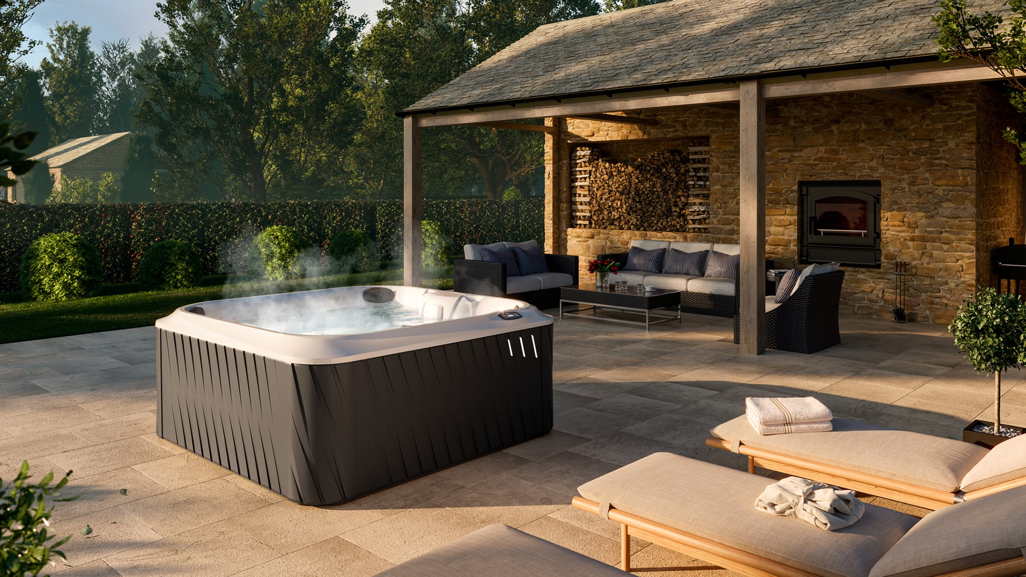 JHT J 245 Charcoal Porcelain jacuzzi hot tub